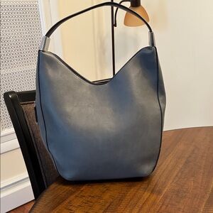 Alfani Navy Leather Hobo Bag